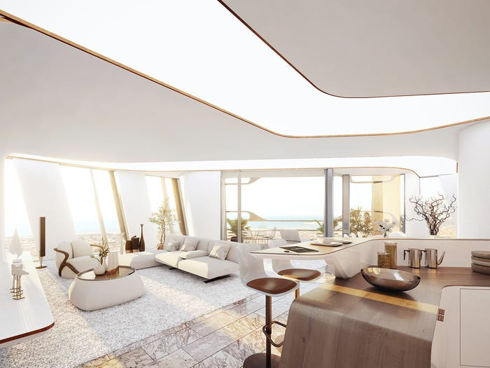 Wasl Tower được kỳ vọng là một trong những tòa nhà cao nhất thế giới với mặt tiền bằng gốm. Ảnh: Business Insider