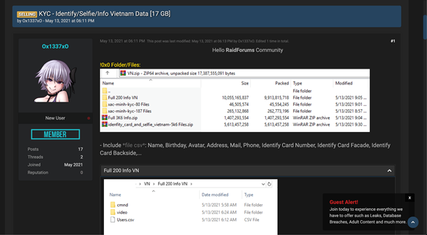 Hang ngan chung minh nhan dan Viet Nam bi rao ban cong khai tren mang-Hinh-2