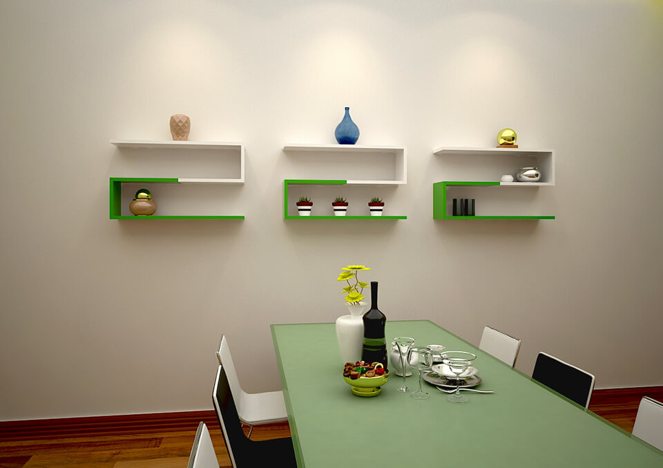 Kệ gỗ trang trí sẽ là vị cứu tinh cho những không bừa bộn, vừa giúp cho không gian trở nên gọn gàng, ngăn nắp mà còn có thể trưng bày các vật trang trí mang đến sự thẩm mỹ cao.