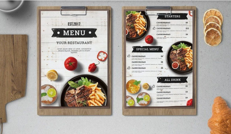 Vì vậy, khi cầm nột cuốn menu da với chất liệu giấy tốt cũng đừng để nó bị lừa. Thực tế, menu chẳng liên quan gì đến chất lượng món ăn hay dịch vụ nhà hàng.