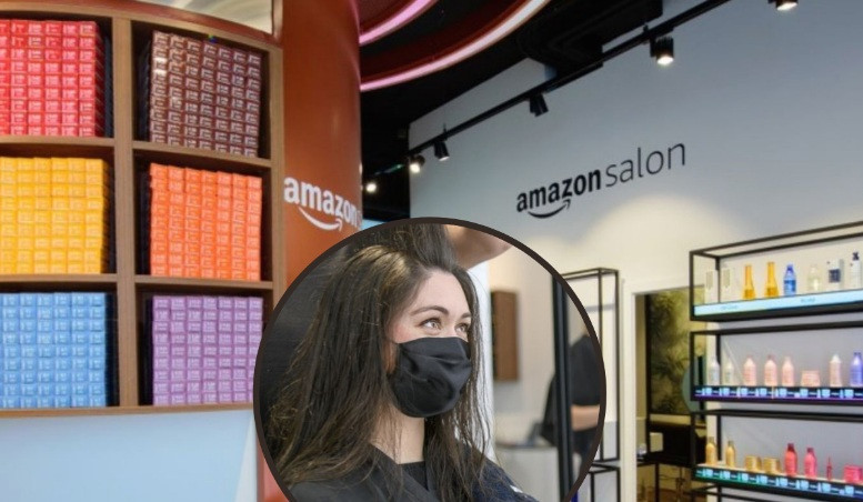 Cụ thể, cửa hàng sẽ được trang bị máy tính bảng Fire với công nghệ thực tế ảo tăng cưởng ở tất cả ghế cắt tóc. Thiết bị giúp khách hàng thử màu tóc nhuộm trước khi làm thật. Ảnh: LondonNews