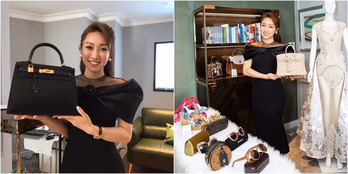 Trong đó, có hai mẫu túi Hermes đắt đỏ, rất khó mua cũng được bà xã Chi Bảo đem đi sự kiện để gây quỹ từ thiện.