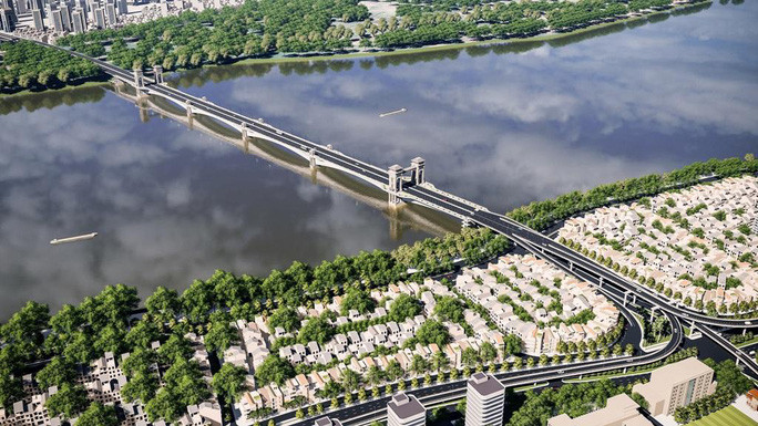 Soi loat kien truc cau Tran Hung Dao gay tranh cai