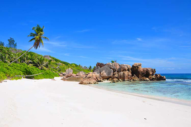 Seychelles là một quần đảo xinh đẹp khác ở Ấn Độ Dương, bao gồm 115 hòn đảo đá granit và san hô. Nơi đây có những khu rừng nhiệt đới với thảm thực vật tươi tốt cùng bãi biển cát trắng ngoạn mục và đại dương xanh ngọc mênh mông.