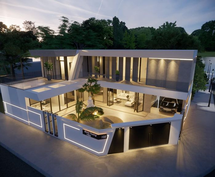 Theo lời Quốc Trường, căn biệt thự do anh mua nhưng cha mẹ chọn. Anh hy vọng đây sẽ là nơi xây dựng tổ ấm tương lai, đón những hạnh phúc mới và vĩnh cửu". Ảnh: FBNV