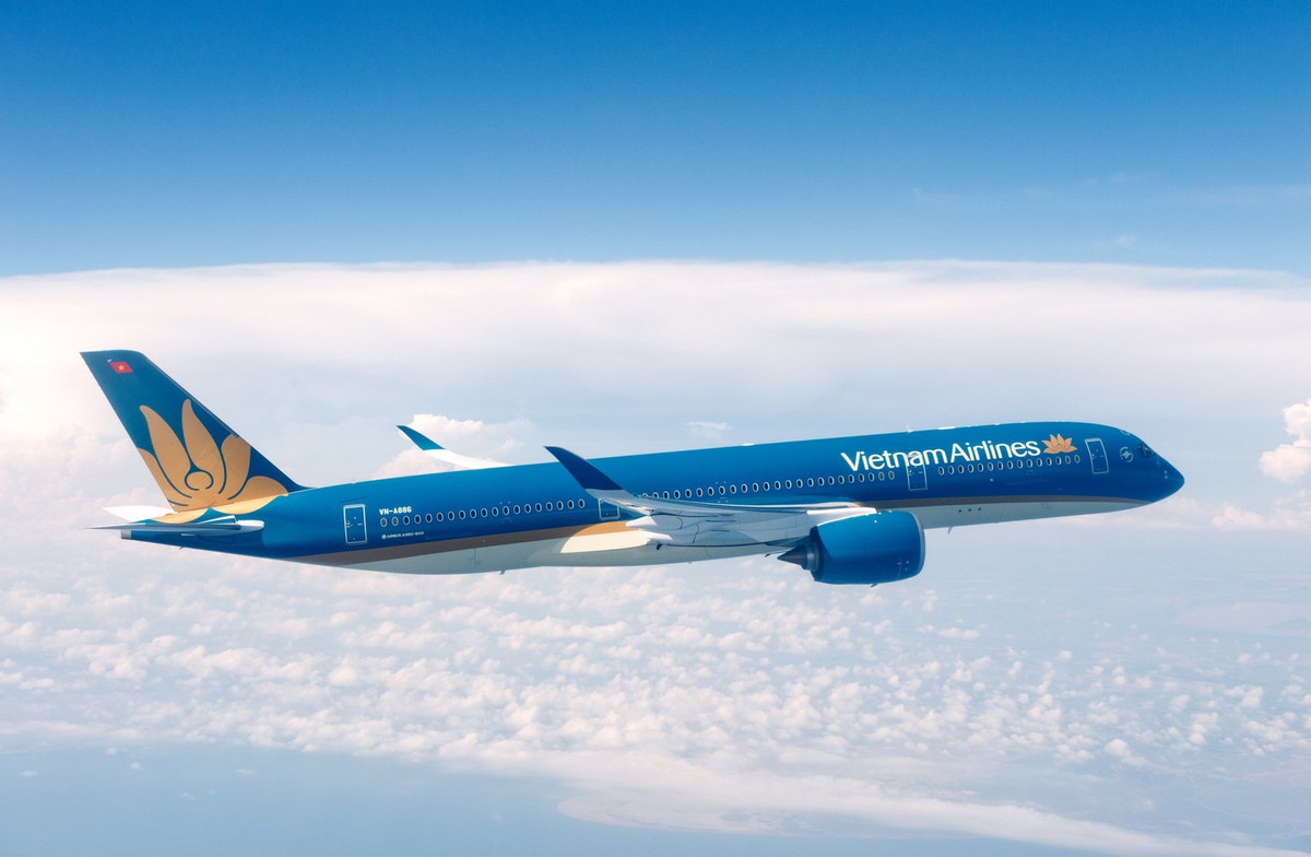 Tại Việt Nam, tính đến tháng 4/2019, Vietnam Airlines đã sở hữu tổng cộng 14 chiếc A350, đánh dấu việc hoàn thiện đội bay thân rộng của hãng hàng không Quốc gia Việt Nam. Ảnh: VNA.