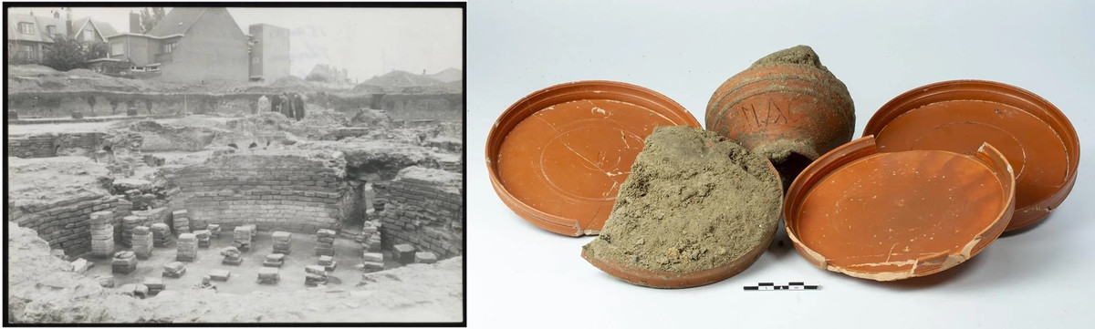 Thêm nữa, các nhà khảo cổ phát hiện ít nhất 46 lò nung của người La Mã cổ đại ở Heerlen cho thấy khu vực này từng là trung tâm sản xuất đồ gốm. Họ tin rằng, những cuộc khai quật tiếp theo sẽ có nhiều khám phá khác về sự hiện diện của người La Mã tại Heerlen. Ảnh: Roman Reconstructions/Municipality of Heerlen.