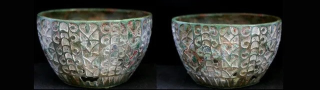 Bên trong chiếc cốc tráng men khoảng 1.800 tuổi có dấu vết từng chứa đầy mỡ lợn.