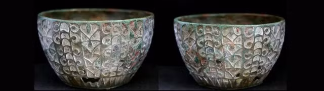 Bên trong chiếc cốc tráng men khoảng 1.800 tuổi có dấu vết từng chứa đầy mỡ lợn.