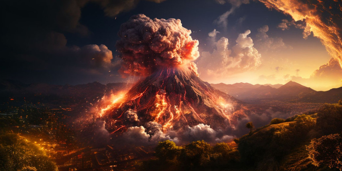 Tuy nhiên, vào năm 77 sau Công nguyên, núi lửa Vesuvius bất ngờ phun trào dữ dội khiến thị trấn Pompeii bị chôn vùi trong tro bụi núi lửa dày khoảng 18m.