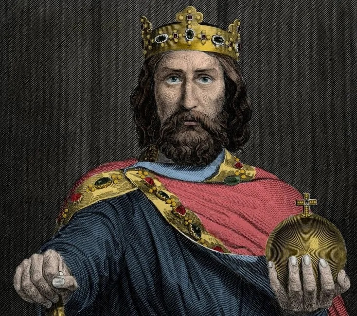 Thường được gọi là "Cha đẻ của châu Âu", Charlemagne là một hoàng đế có tài cầm quân. Ông đã dẫn quân chinh chiến, thống nhất phần lớn lục địa dưới ngọn cờ của Đế chế Carolingian. Vào Giáng sinh năm 800, Giáo hoàng Leo III đã trao vương miện cho Charlemagne - Hoàng đế vĩ đại, hay Hoàng đế La Mã Thần thánh trong buổi lễ long trọng tổ chức tại Vương cung thánh đường St Peter.