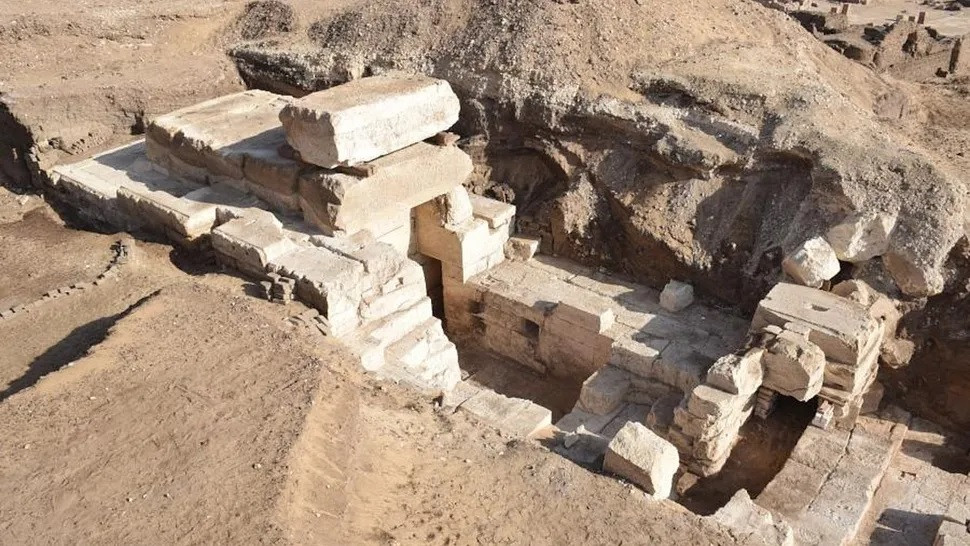 Repit là vợ của Min-Ra, một vị thần liên quan đến khả năng sinh sản. Ngôi đền mà nhóm chuyên gia mới khai quật có thể được dành riêng cho Repit. Ảnh: Marcus Müller, Athribis Project.