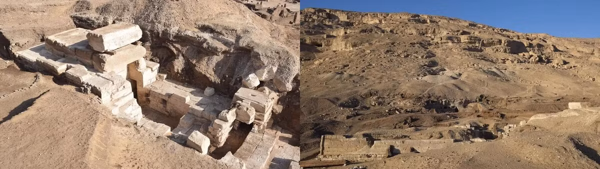 Sarah Symons và Juan Antonio Belmonte là những nhà khảo cổ đã làm việc ở Ai Cập thời gian dài. Họ cho hay khám phá mới đây rất thú vị nhưng cần có thêm thông tin về ngôi đền và decans. Ảnh: Marcus Müller, Athribis Project.