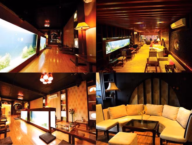 Tầng 2 và tầng 3 kinh doanh dịch vụ đồ uống. Còn lại là trụ sở của công ty giải trí do cô sở hữu. Ảnh: Tinmoi.