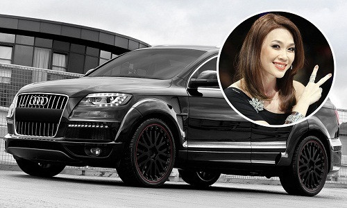 Mỹ Tâm cũng sở hữu nhiều xế hộp đắt giá như Mitsubishi Lancer, Audi Q7. Ảnh: Tinmoi.