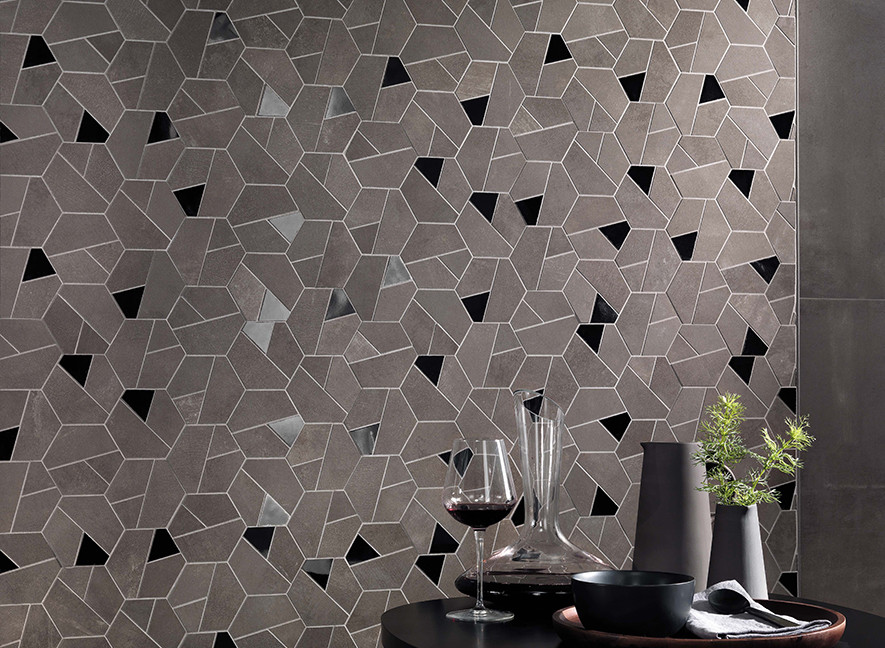Gây sốt từ vài năm trước nhưng đến nay, gạch ốp họa tiết hình học vẫn chưa hết hot. Ảnh: Vietceramics.