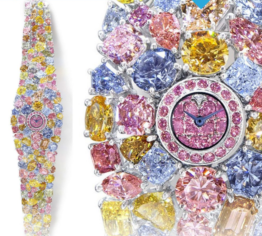 Phải mất hàng ngàn giờ và công sức các nhà thiết kế, nhà đá quý và một nhóm thợ thủ công mới tạo ra chiếc đồng hồ độc đáo như vậy.