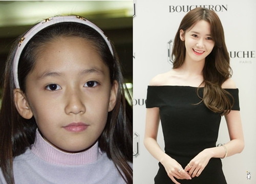 So với một Yoona có phần đen đúa và kém nổi bật khi còn nhỏ thì Yoona của hiện tại thực sự đã dậy thì vô cùng thành công, ít nhất là ở làn da không tì vết.
