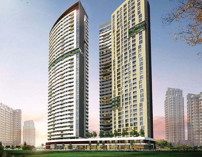Dự án gồm 6 tháp căn hộ cao 31-36 tầng với hơn 2.000 căn hộ, trong đó 2 tháp thương mại cao 3 và 38 tầng, 2 tháp đa chức năng 20-30 tầng. Ảnh: Dautubatdongsan.