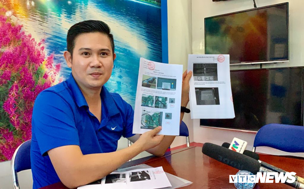 Cũng vì sản xuất bằng linh kiện Trung Quốc nên Công ty chỉ ghi “Xuất xứ Việt Nam” chứ không ghi “Made in Vietnam”. Ảnh: VTC.