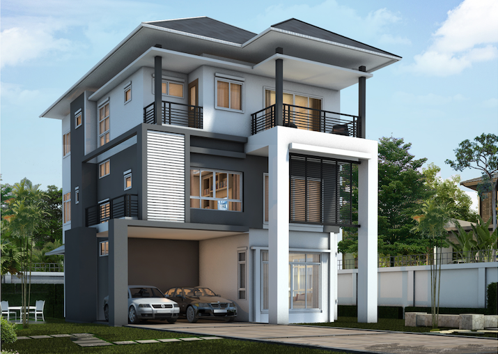 Mang phong cách hiện đại đan xen giữa Pháp và Châu Á, biệt thự là sự kết hợp tuyệt vời giữa thiên nhiên và kiến trúc. Ảnh: Kientrucsuvietnam.