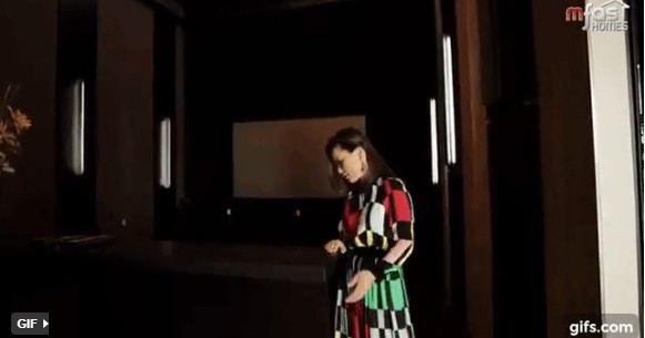 Trong nhà còn có phòng chiếu phim. Tuy nhiên, vợ chồng Đan Trường khá bận rộn nên không có nhiều thời gian để xem phim.