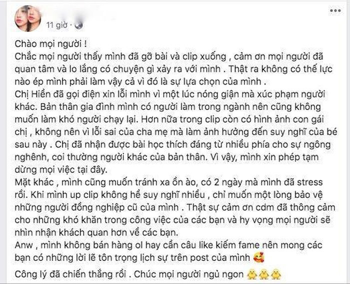 Nu dai uy nao loan san bay phu nhan viec de doa roi xin loi nguoi dang clip