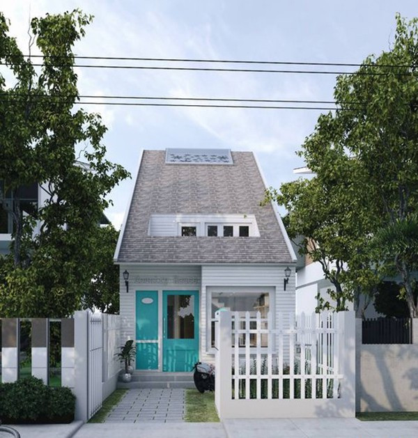 Mẫu thiết kế nhà cấp 4 diện tích 6×10 hiện đại phù hợp với gia đình có từ 4-5 người. Ảnh: Medium.