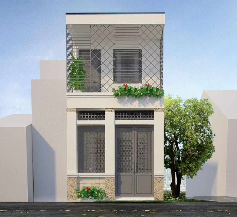 Tổng thể ngôi nhà đơn giản nhưng vô cùng cuốn hút. Ảnh: Ytuongnhdep.