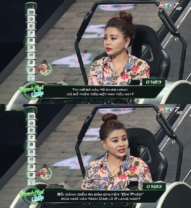 Những câu hỏi khác liên quan đến tác phẩm Chí Phèo nổi tiếng của nhà văn Nam Cao cũng không được Lê Giang đưa ra câu trả lời chính xác.