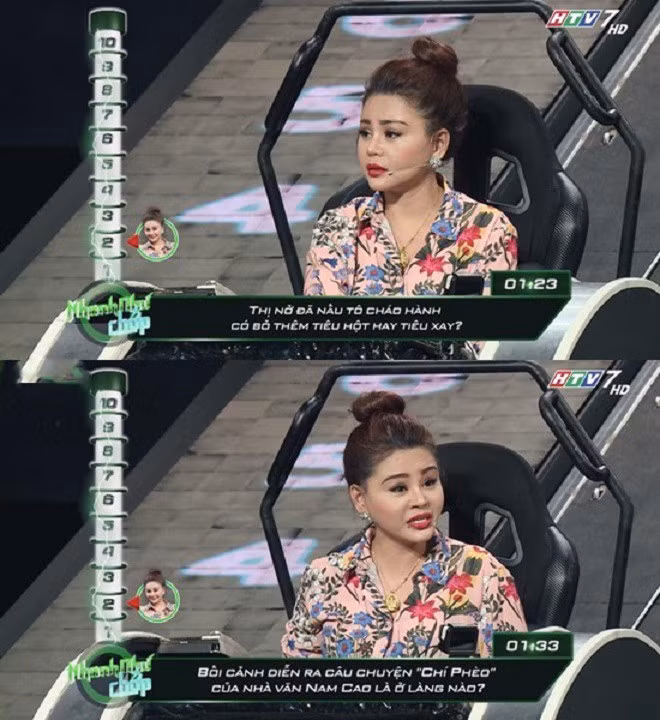 Những câu hỏi khác liên quan đến tác phẩm Chí Phèo nổi tiếng của nhà văn Nam Cao cũng không được Lê Giang đưa ra câu trả lời chính xác.