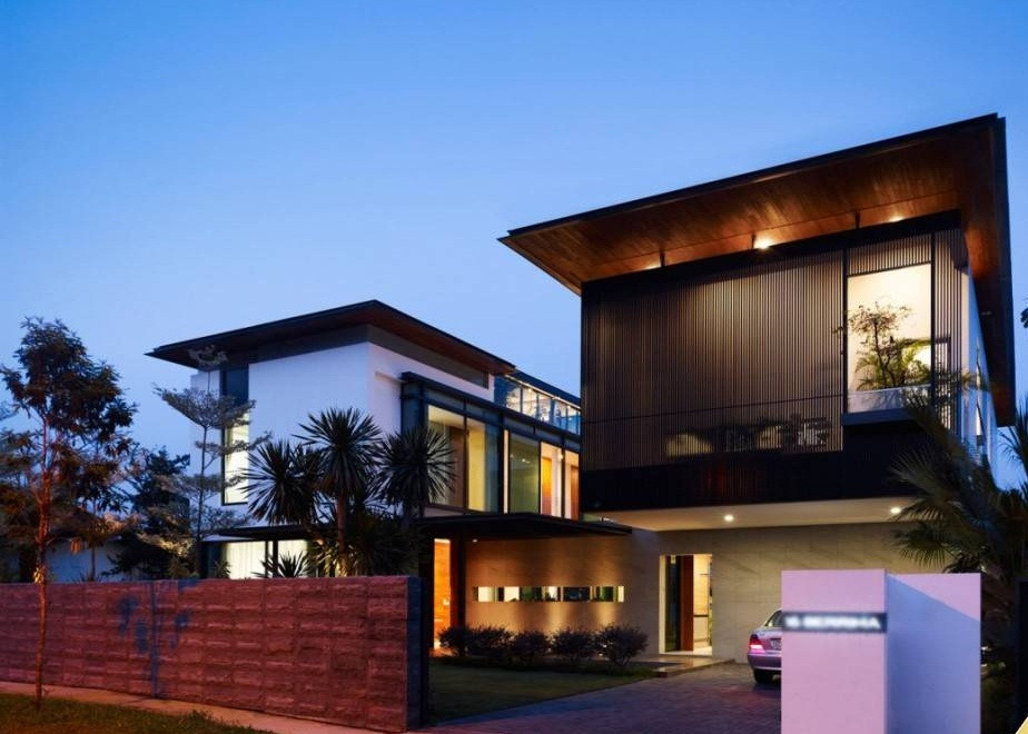 Mẫu biệt thự 2 tầng được xây theo lối biệt thự hiện đại. Ảnh: Kientrucadong.