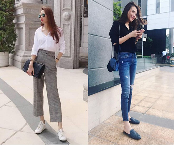 Đàm Thu Trang còn có thói quen mua sắm quần áo, giày dép, trang sức… hàng hiệu.