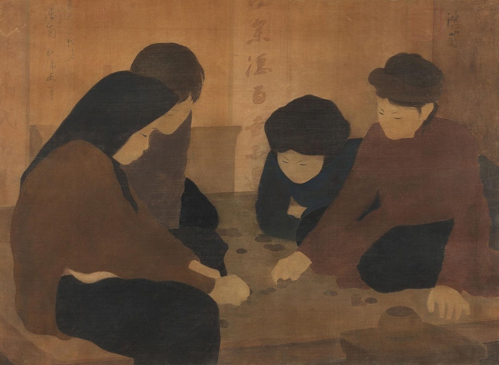 Nhiều tác phẩm của danh họa Việt được bán tại phiên đấu giá. Trong ảnh là bức tranh của Nguyễn Phan Chánh được bán với giá gần 444 nghìn USD.