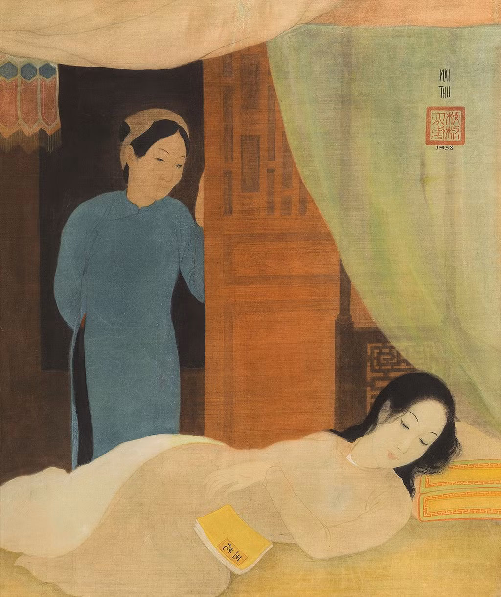 Mai Trung Thứ là một trong nhóm tứ kiệt hội họa Việt sống tại Pháp. Tác phẩm Giấc ngủ của ông được bán với giá 318,5 nghìn USD.