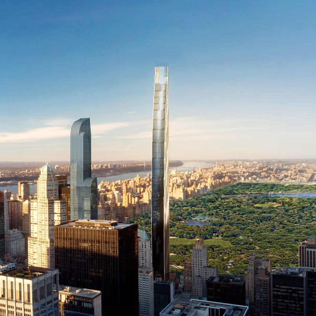 Cao ốc sắp hoàn thành trong năm nay là tòa nhà 111 West 57th Street. Toà nhà "siêu mỏng" này cao tới 435 m và sở hữu tầm nhìn thoáng đãng ra công viên trung tâm.