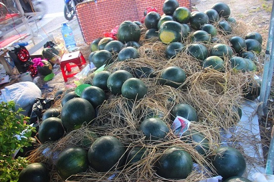 Với mỗi quả dưa đã khắc, người bán sẽ cân ký và tính tiền. Thông thường, người mua sẽ phải trả khoảng 200.000-300.000 đồng/quả dưa đã khắc. Tùy vào hình thù, độ khó và cầu kỳ của quả dưa sẽ có giá cả khác nhau.