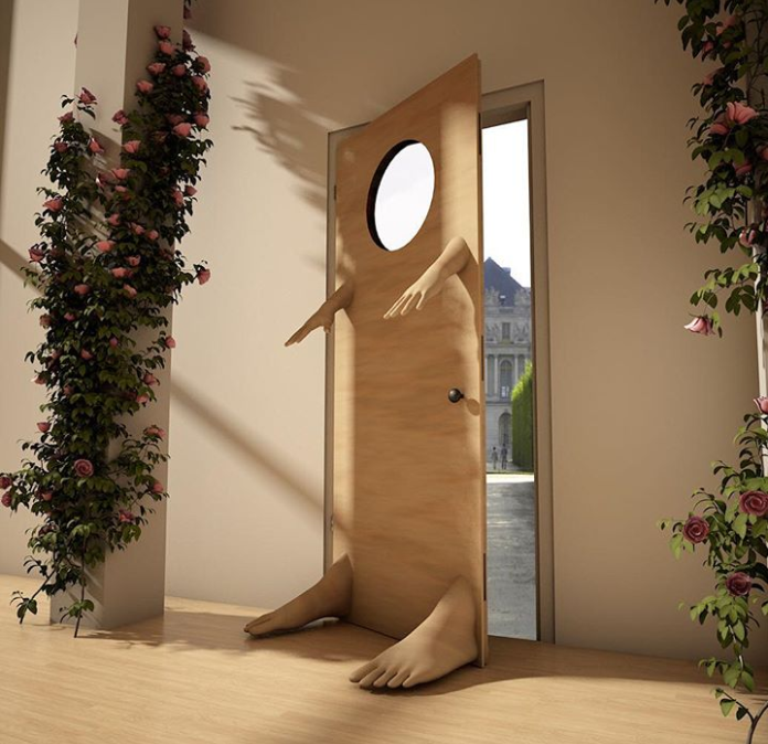 Cửa ra vào như có thể bước đi.