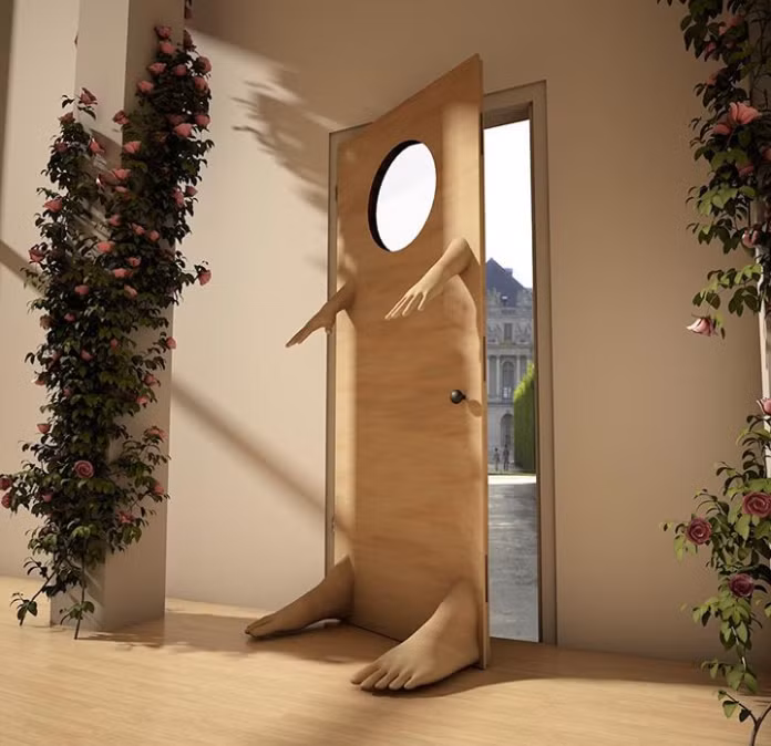 Cửa ra vào như có thể bước đi.