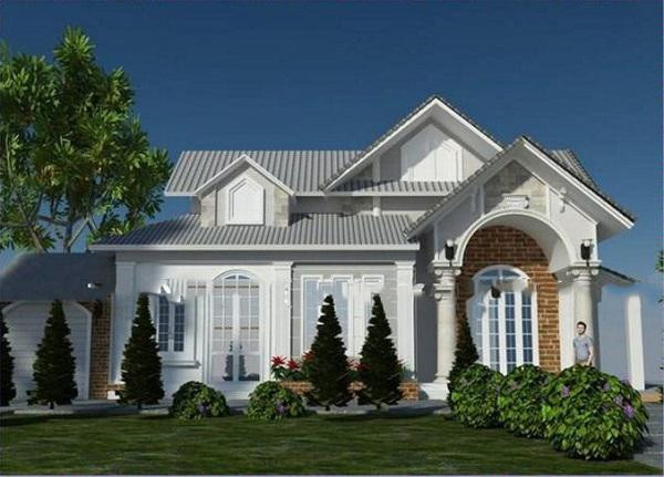 Mái thái giả đá mang đến vẻ đẹp mới lạ cho ngôi nhà. Ảnh: Internet.