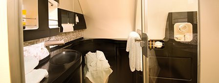 Đặc biệt, khoang The residence còn có phòng tắm riêng.