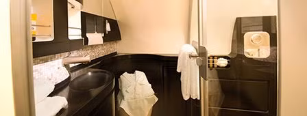 Đặc biệt, khoang The residence còn có phòng tắm riêng.