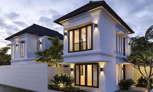 Biệt thự nghỉ dưỡng cao cấp bao gồm 1 bên là nhà 1 tầng và 1 bên là nhà 2 tầng, được nối liền nhau và tạo nên phong cách riêng. Ảnh: Thietkenhadepaau.