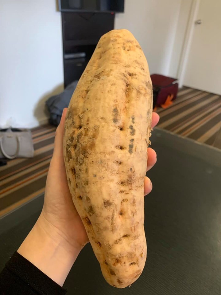 Đáng chú ý, dù khoai lang Úc rất đắt song nhiều người vẫn sẵn sàng chi tiền triệu để thưởng thức. Ảnh: Facebook Le Phuong.