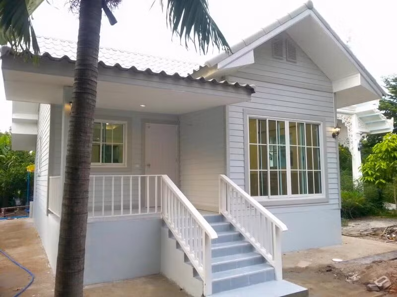 Mẫu nhà cấp 4 60 m2 tiết kiệm chi phí, có bố cục cùng không gian sinh hoạt thông thoáng và hiện đại. Ảnh: Nhadep.