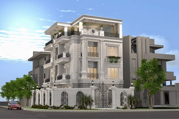 Qua bối cảnh, có thể thấy căn biệt thự 4 tầng chia thành nhiều phòng nằm cạnh con đường lớn với không gian vô cùng rộng rải.