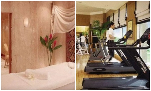 Ngoài ra, khách sạn còn có phòng tập gym và spa.