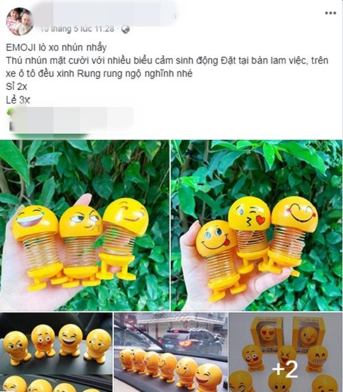 Theo chị Thảo - một người bán lò xo mặt cười trên mạng, khoảng 1 tuần nay, ngày nào chị cũng bán được vài chục chiếc, có ngày được gần trăm chiếc. Ảnh chụp màn hình.