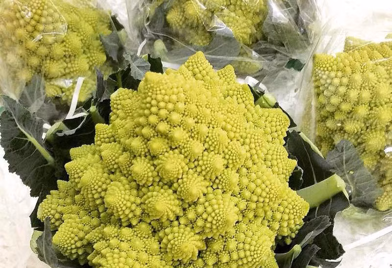 Về các loại rau, giới nhà giàu sẵn sàng chi ra 250.000 đồng để mua một cây súp lơ Nhật về thưởng thức. Ảnh: Vietnamnet.