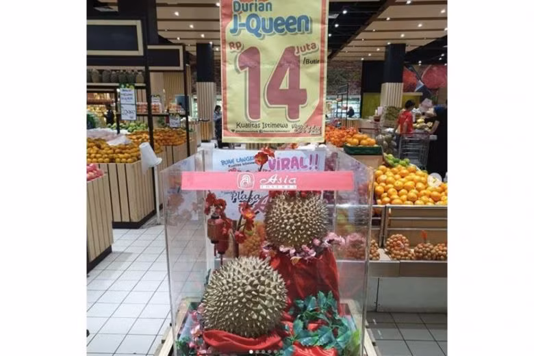 Mức giá không tưởng nhanh chóng lan rộng khắp Indonesia khiến nhiều người đổ xô đến nơi bày bán để chụp hình. Ảnh: Straitstimes.